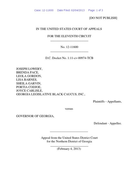 11th Circuit Court Of Appeals Affirms Dismissal Of Lowery V Deal 2 4