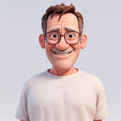 Premium Ai Image Funny Portrait Of A Happy Senior Man On Gray