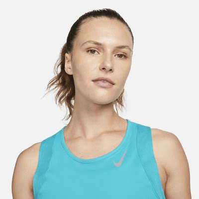 Damska krótka koszulka bez rękawów do biegania Nike Dri FIT Race Nike PL