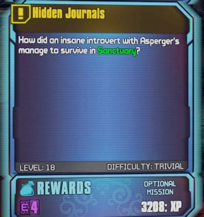 Borderlands 2: Hidden Journals - Orcz.com, The Video Games Wiki