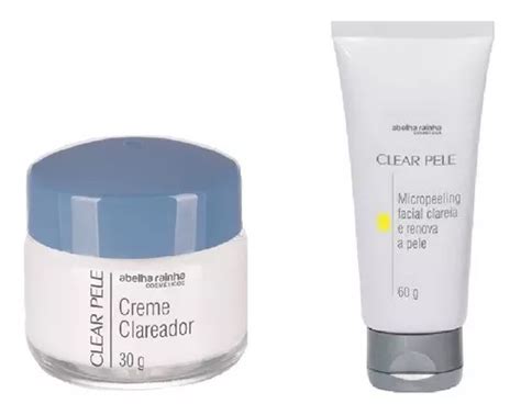 Kit Micropeeling Facial Creme Clareador Noturno Clear Pele