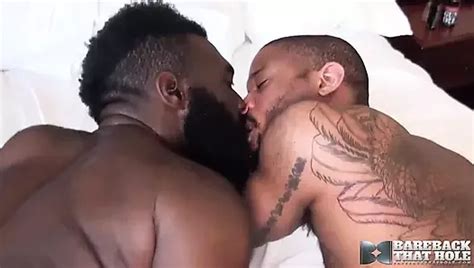 Barebackthathole Bryan Knight Barebacks Two Black Hunks Gay Threesome Porn Feat Donte Oxun