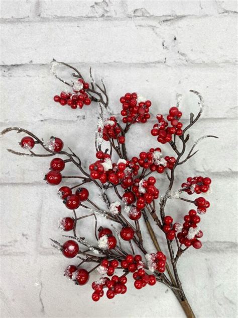 Snow Berry Twig Pick Kelea S Florals