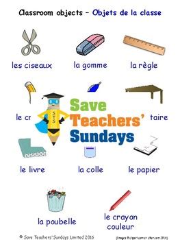 Classroom Objects In French Worksheets Games Activities And Flash Cards