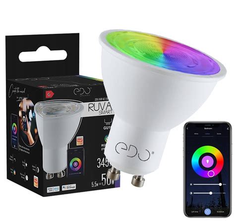 Żarówka LED SMART 5 5W GU10 WW CW RGB Wi Fi TUYA ŻARÓWKA LED RGB