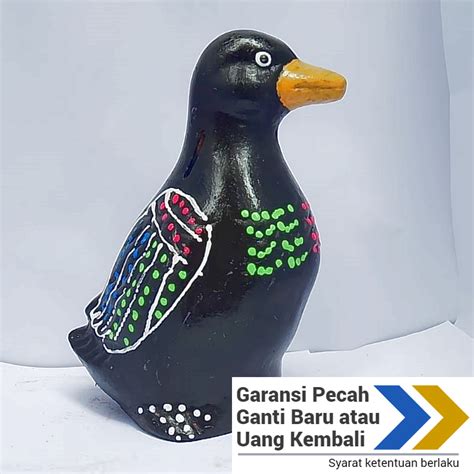 Jual Celengan Tanah Liat Premium Bentuk Bebek Garansi Pecah Ganti Baru