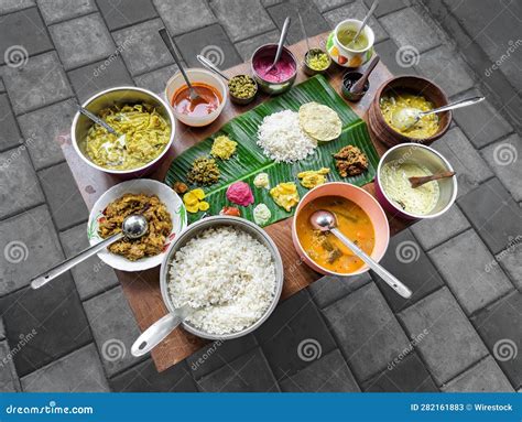 Traditional South Indian Food Platter Stock Image - Image of curry ...