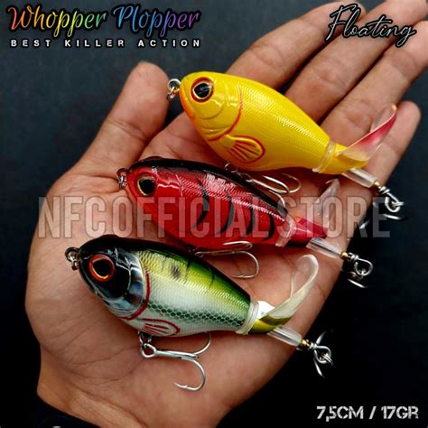 Jual Mini Whopper Plopper 7 5 Cm 17 Gram Hook 4X STRONG Best Killer