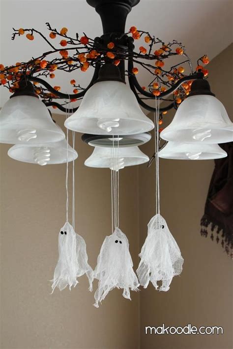 20 Diy Halloween Hanging Ghosts