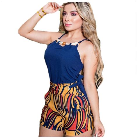 Conjunto Feminino Short E Blusa Social Estampado Moda 2020 Mercado Livre