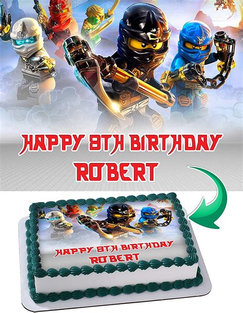 Ninjago Lego Edible Cake Toppers Ediblecakeimage