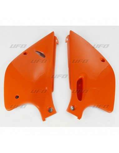 Plaques latérales UFO orange KTM