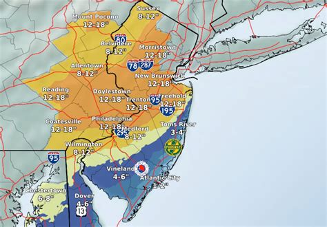 N.J. weather: Snow predictions leap to 18 inches as winter storm ...