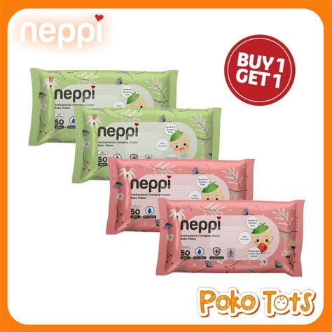 Jual Neppi Antibacterial Changing Diaper Baby Wipes S Tissu Basah