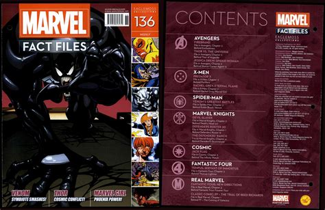 Marvel Fact Files Eaglemoss Venom Front Cover Only