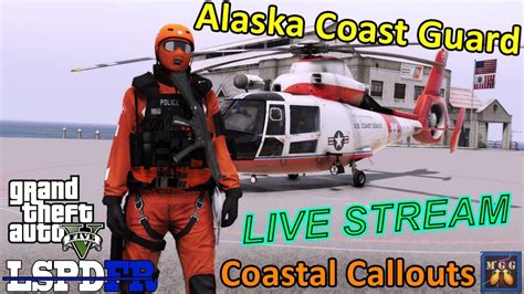 Alaskan Waters US Coast Guard LIVE Patrol During A Light Snow GTA 5