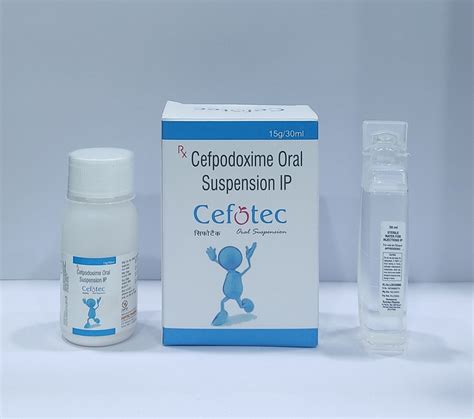 Jantec Cefpodoxime Proxetil Cefotec Dry Syrup Packaging Type Bottle