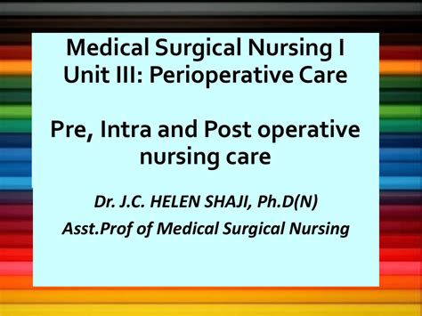 Perioperative Care