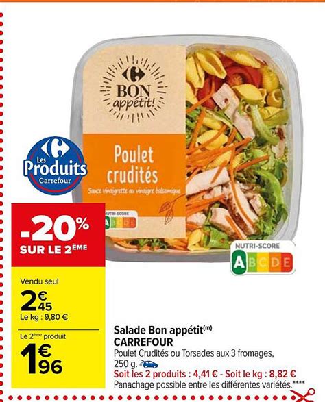 Promo Salade Bon App Tit Carrefour Chez Carrefour Market Icatalogue Fr