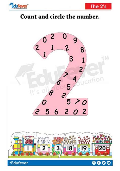 Get Latest Count And Circle The Numbers Lkg Maths Worksheets