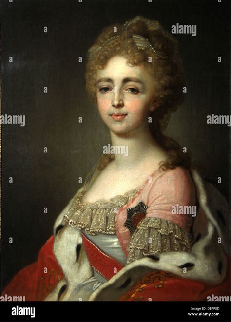 Portrait of Grand Duchess Alexandra Pavlovna (1783-1801), Daughter of ...