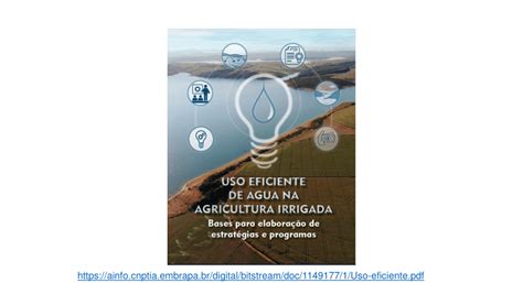 PDF Uso eficiente da água na agricultura irrigada bases para