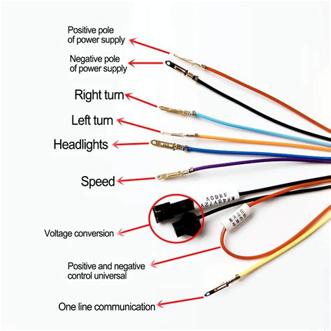 Ebike Wy Wietlacz Led V V V Pin Wy Wietlacz Miernik Panel