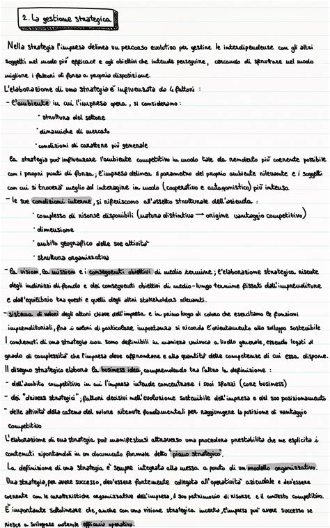 Lagestione Strategica Economia E Gestione Delle Imprese Studocu