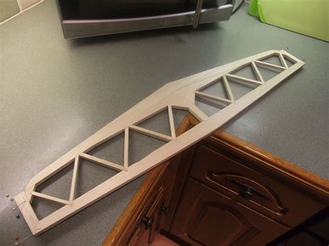 moving tailplane awaiting shaping  sanding