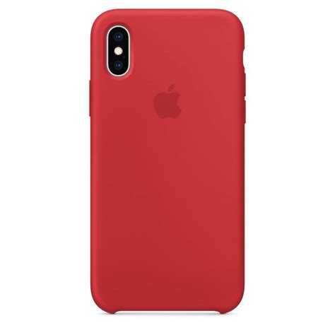 Etui Do IPhone X Xs Apple Silicone Case Czerwone Etui I Pokrowce