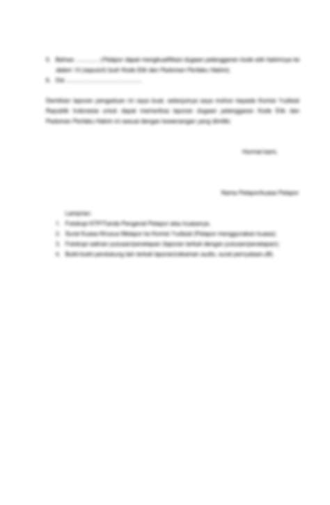 Solution Contoh Laporan Pengaduan Masyarakat 1 Studypool