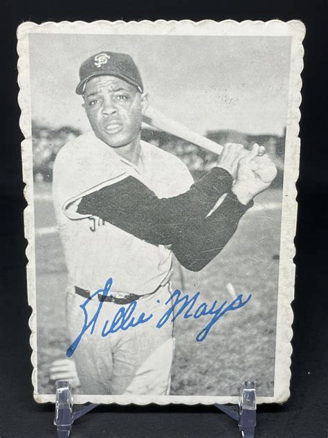 Willie Mays Topps Deckle Edge Ebay