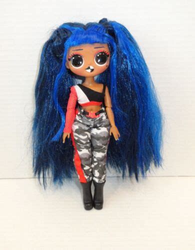 LOL Surprise OMG Downtown BB Fashion Doll Blue Hair Camo Pants