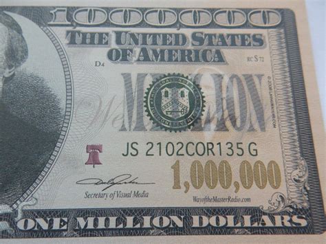 NEW 5 $1,000,000 banknote bills 1000000 bank note one 1 million ...