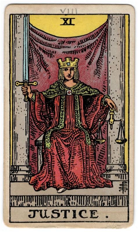 Traveling Templar Tarot Card Of The Month Justice