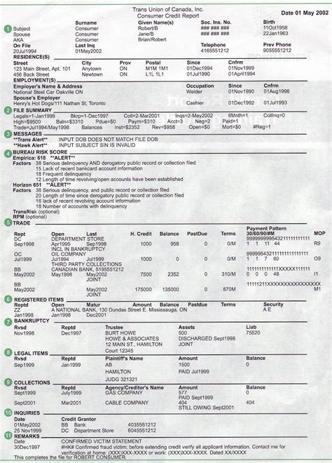 Receivable Accounts Your Credit Bureau File
