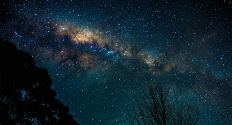 Plano De Fundo Linda Noite Com Estrelas Papel De Pare