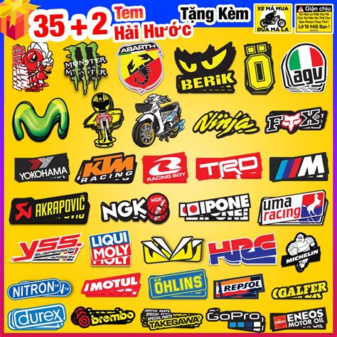 Mua Combo Tem Xe H Nh D N Decal Sticker Logo Ohlins Liqui Moli