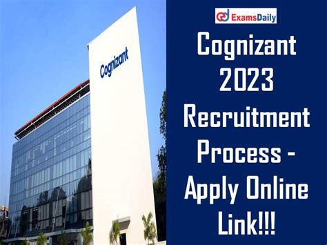 Cognizant Recruitment Process Apply Online Link