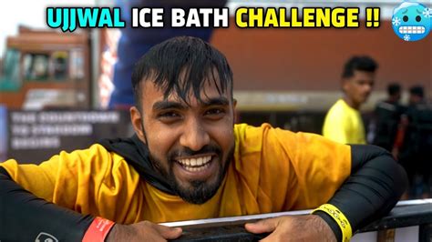 Techno Gamerz Ice Bath Brain Freeze Challenge Techno Gamerz Ujjwal