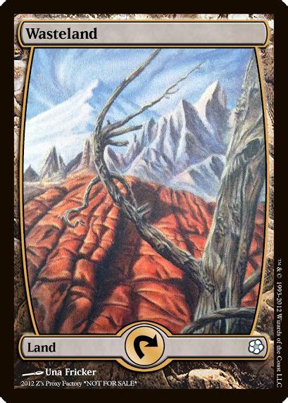 Wasteland | Mtg altered art, Magic the gathering cards, Magic the gathering