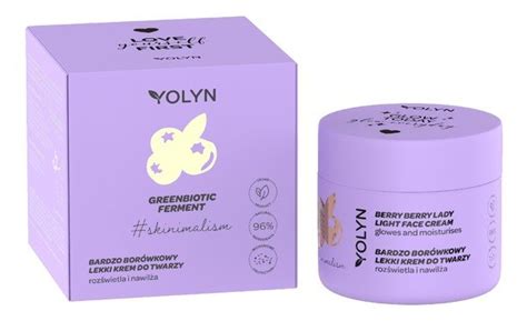 Yolyn Greenbiotic Ferment Bardzo Borówkowy Lekki Krem do twarzy 50ml