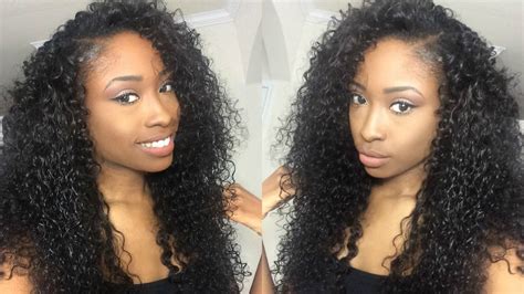 How To Blend Natural Hair With Curly Weave Hair Extensions Method 2