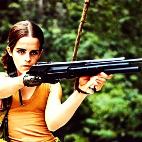 Film Still Extreme Far View Emma Watson Reloading Stable Diffusion