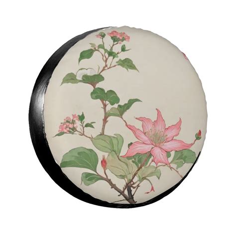 Beauty East Asian Flora Spare Tire Cover Weather Proof Wheel