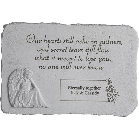 Kay Berry Our Hearts Still Ache Angel Personalized Pet Memorial Stone