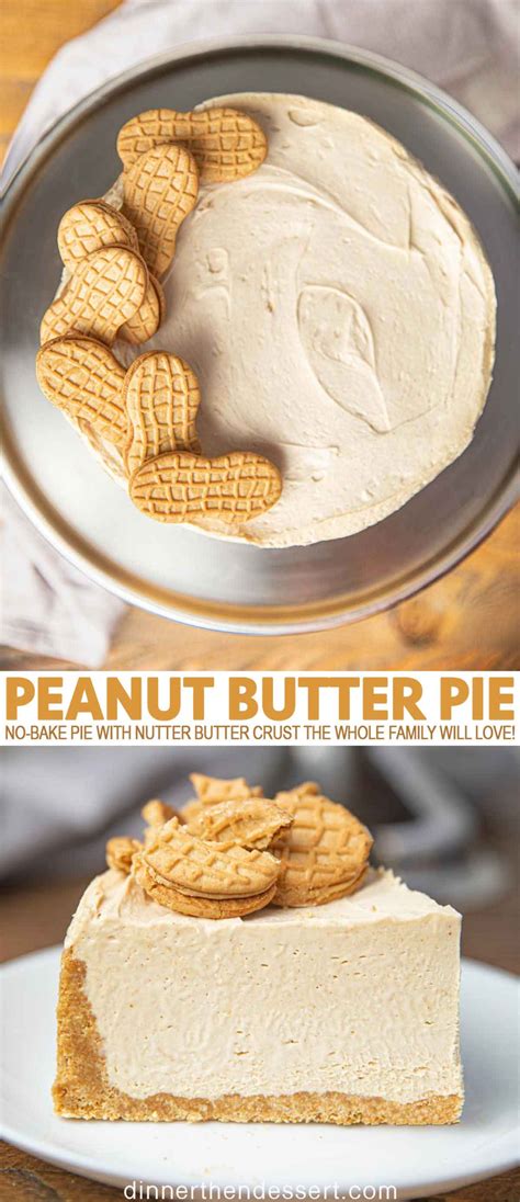 Peanut Butter Pie Is An Easy No Bake Pie With Nutter Butter Crust And