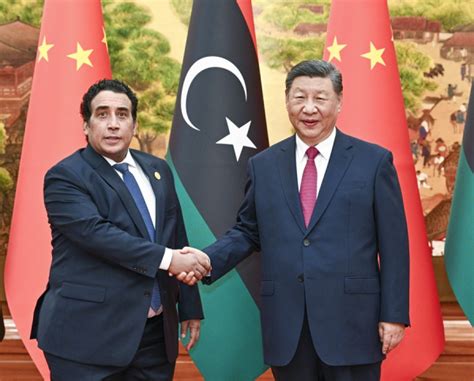 Xi Jinping Se Re Ne Con Presidente De Consejo Presidencial De Libia