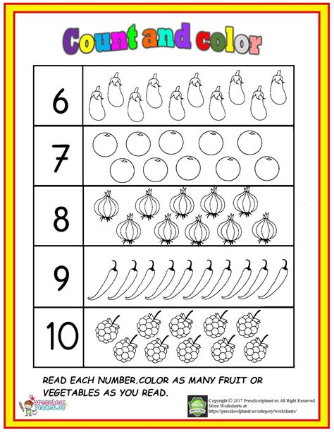 Counting Number 6 Worksheets Learning To Write Numbers 6-10