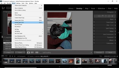 Rotate A Photo In Lightroom Classic Cc Instructions